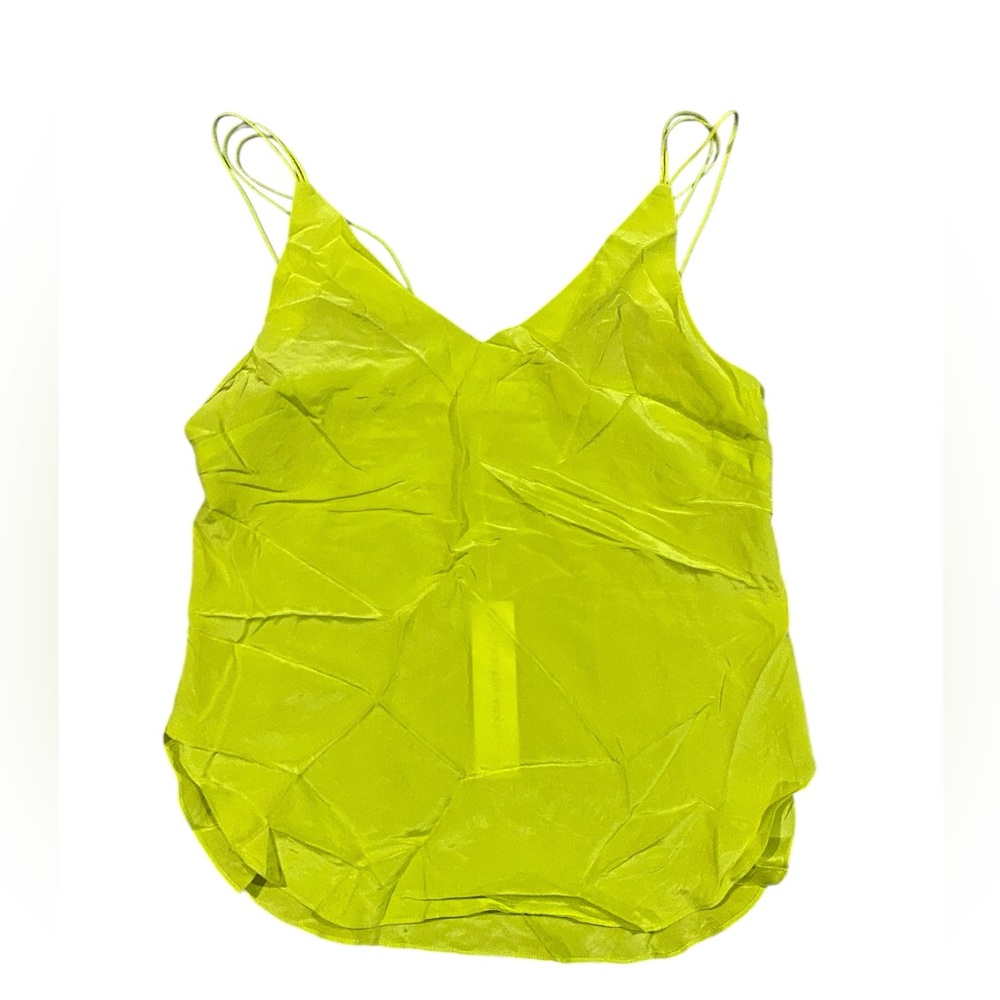 Amanda Uprichard Strap Back Tank Lime Green Women's Top Small